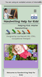 Mobile Screenshot of handwritinghelpforkids.com